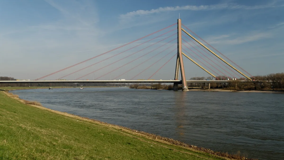 Flehe Bridge in Germany