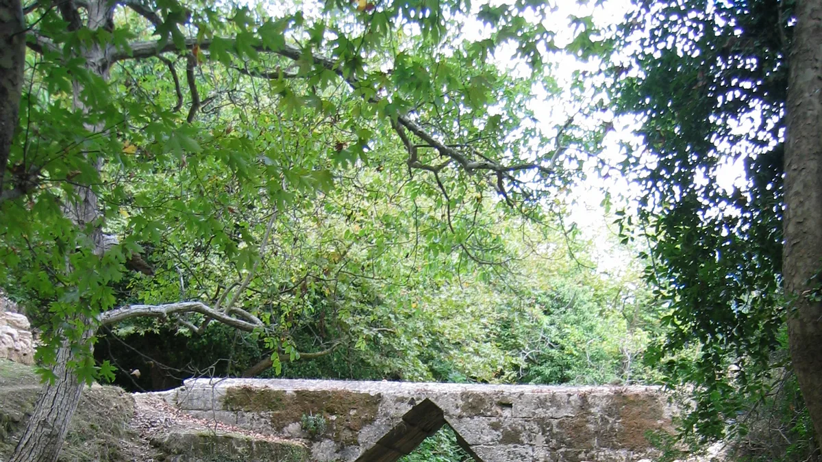 Eleutherna Bridge in Greece