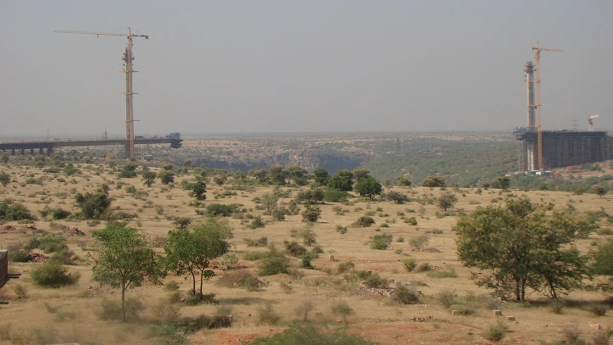 Kota Chambal Bridge in India