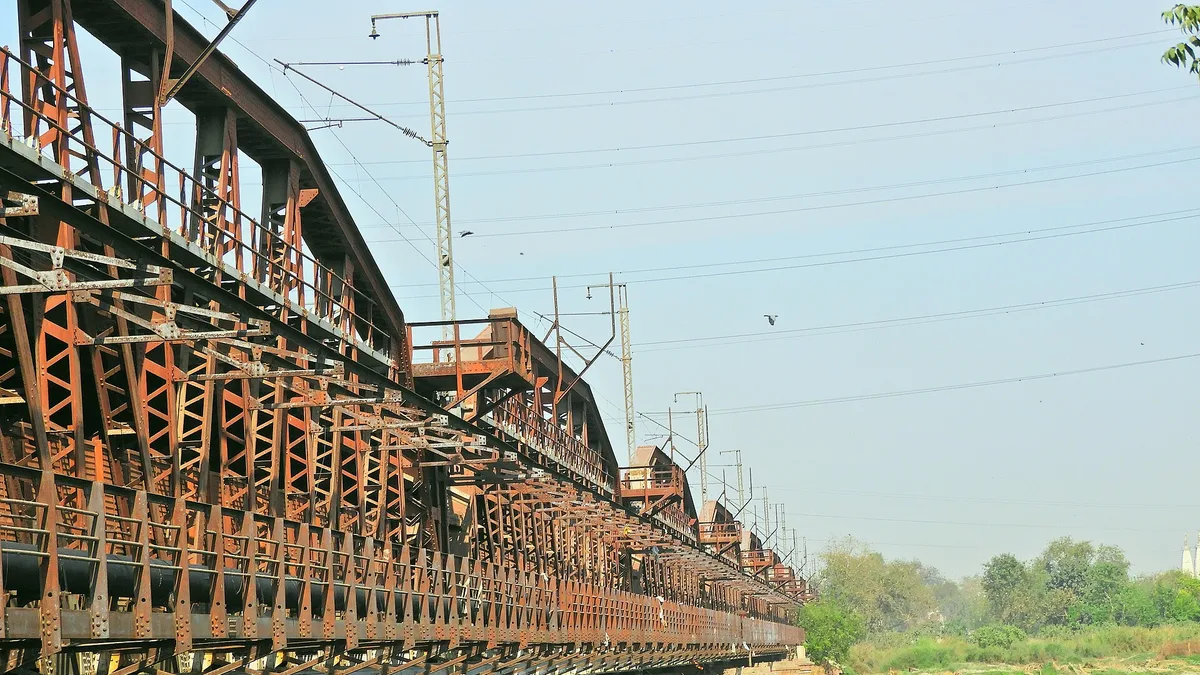 Old Yamuna Bridge in India