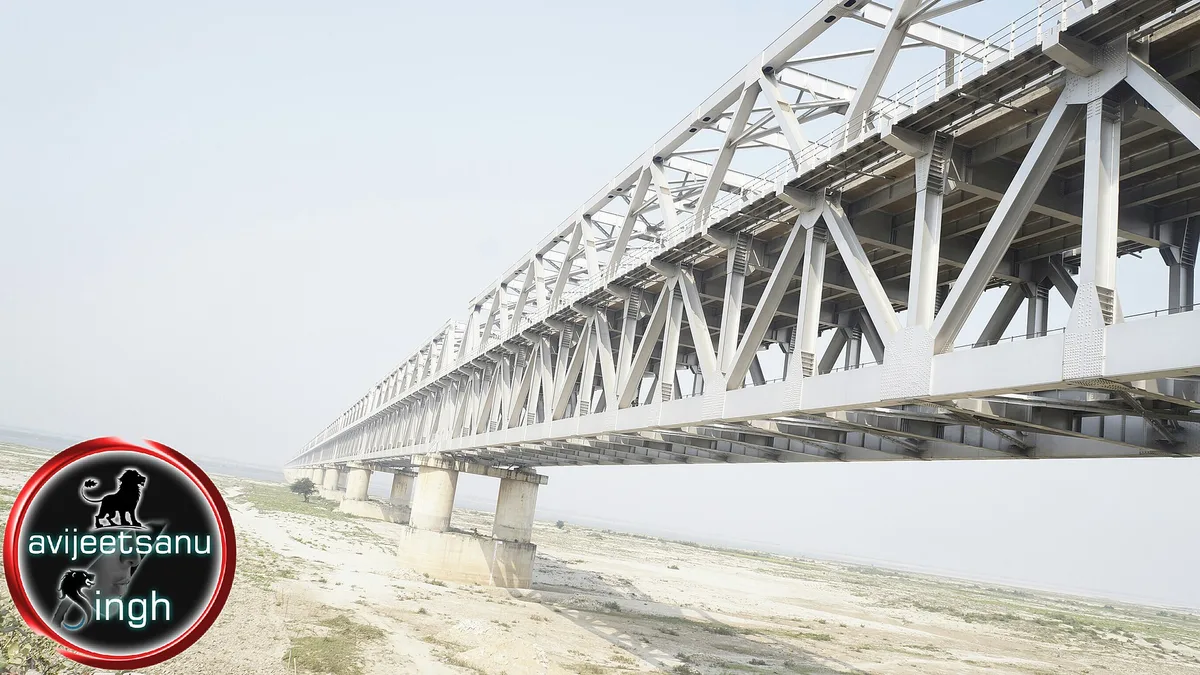 Munger Ganga Bridge in India
