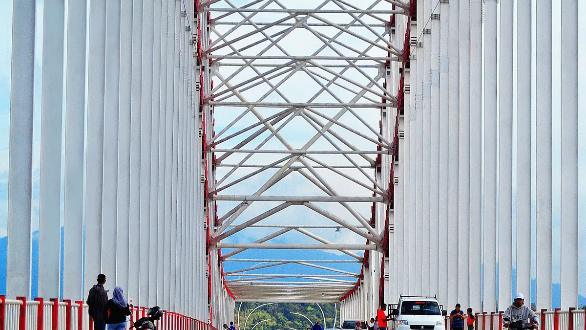 Tayan Bridge in Indonesia