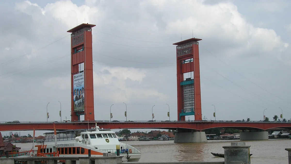 Ampera Bridge in Indonesia