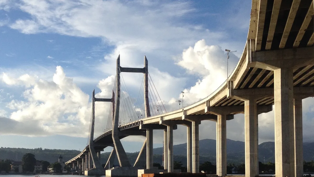 Merah Putih Bridge in Indonesia