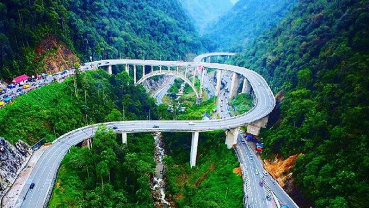 Kelok 9 Bridge in Indonesia