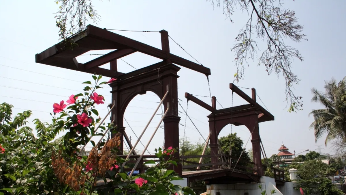 Kota Intan Bridge in Indonesia