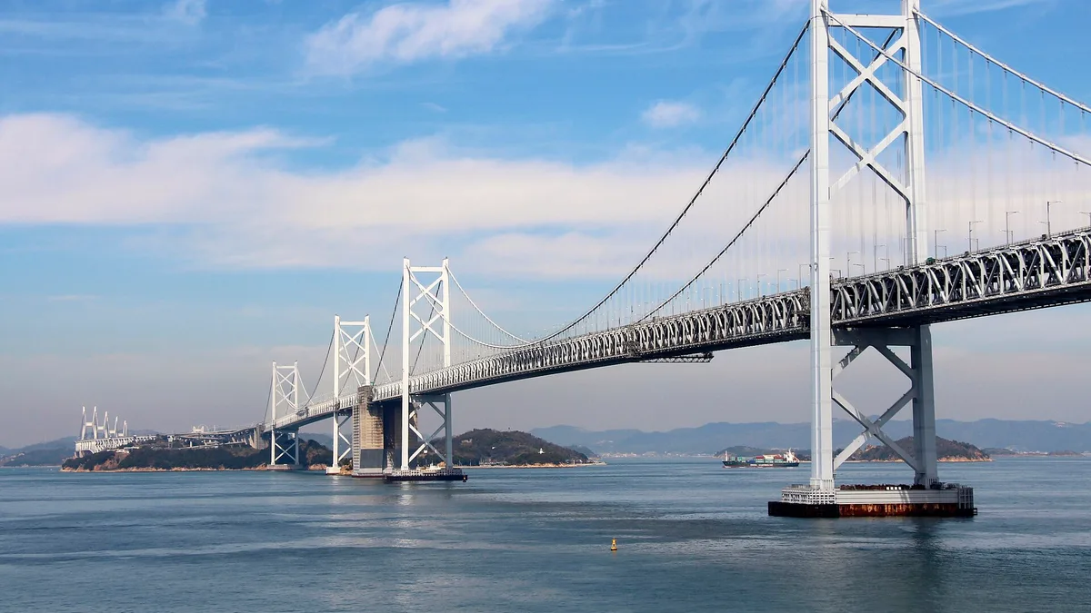 Shimotsui-Seto Bridge in Japan