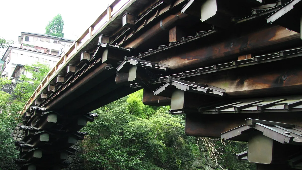 Saruhashi Bridge in Japan