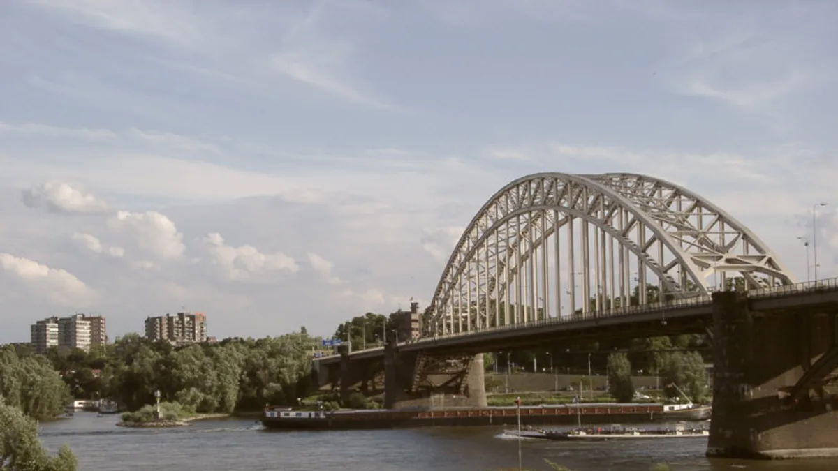 Waalbrug Nijmegen in Netherlands