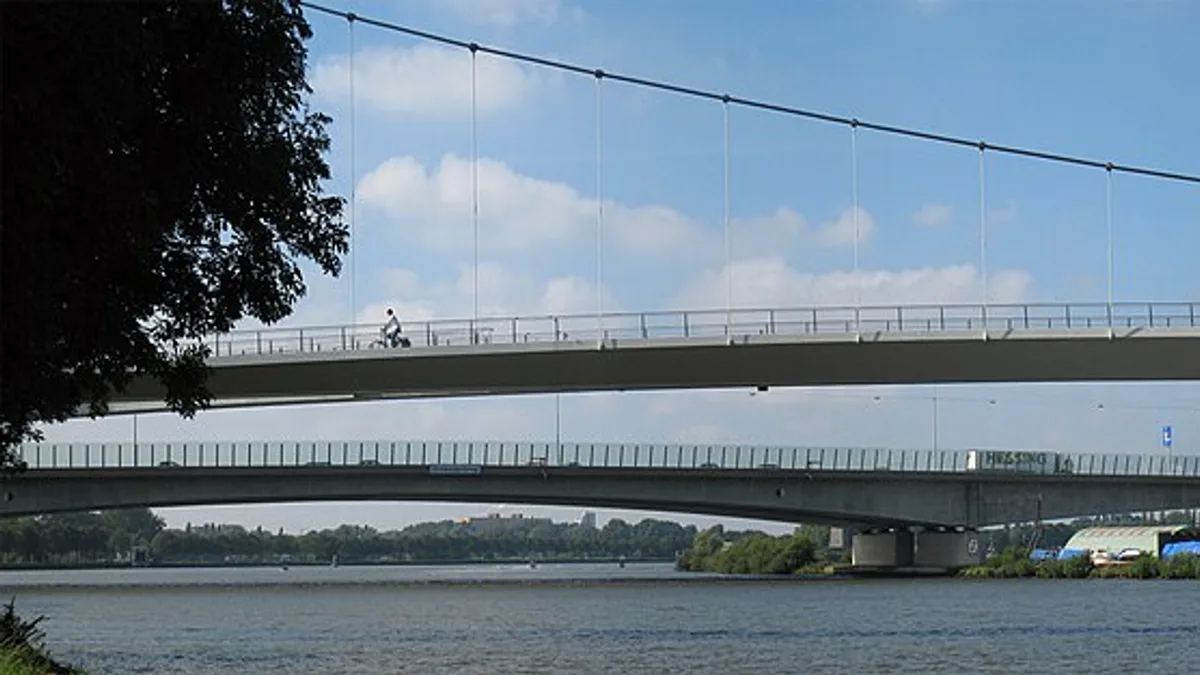 Nescio Bridge in Netherlands