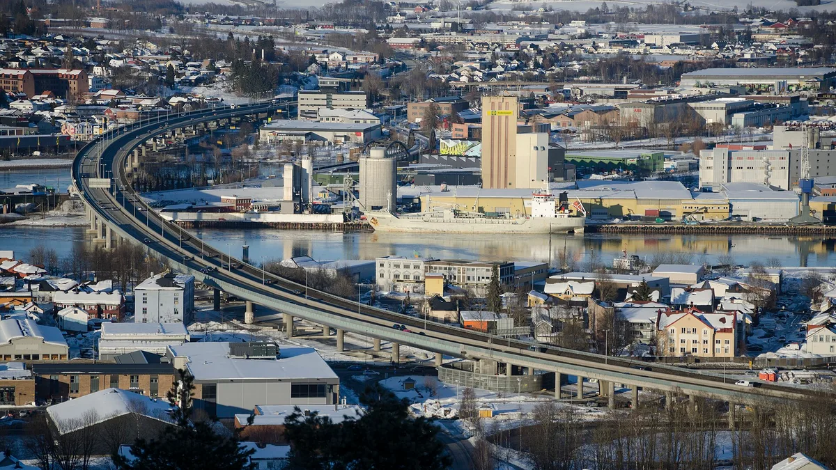 Drammen Bridge in Norway