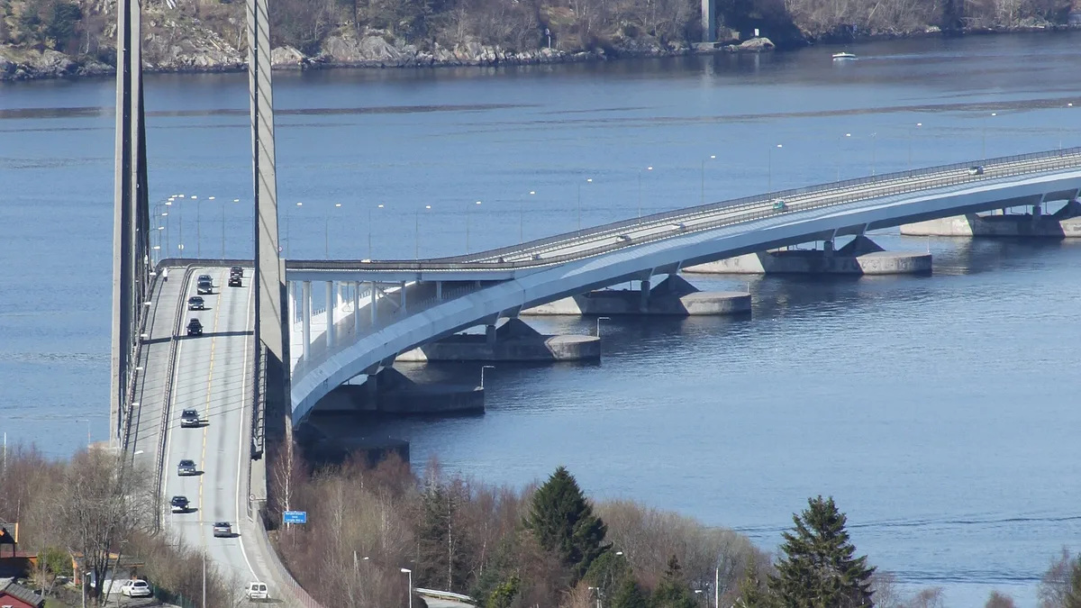 Nordhordland Bridge in Norway