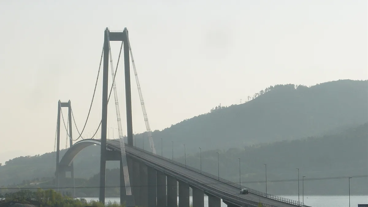Gjemnessund Bridge in Norway