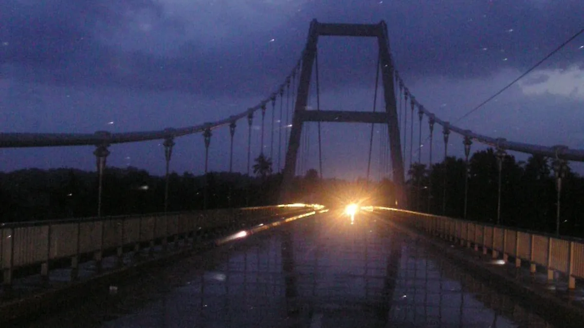 Magapit Suspension Bridge in Philippines