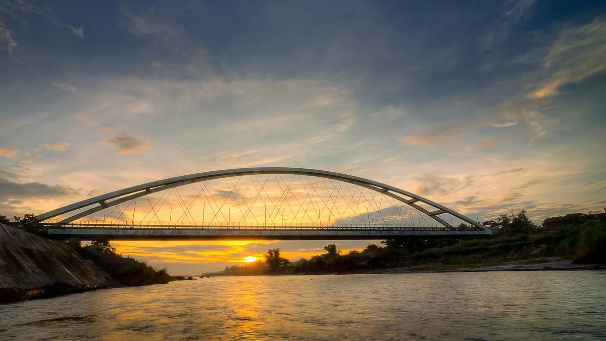 Bamban Bridge in Philippines