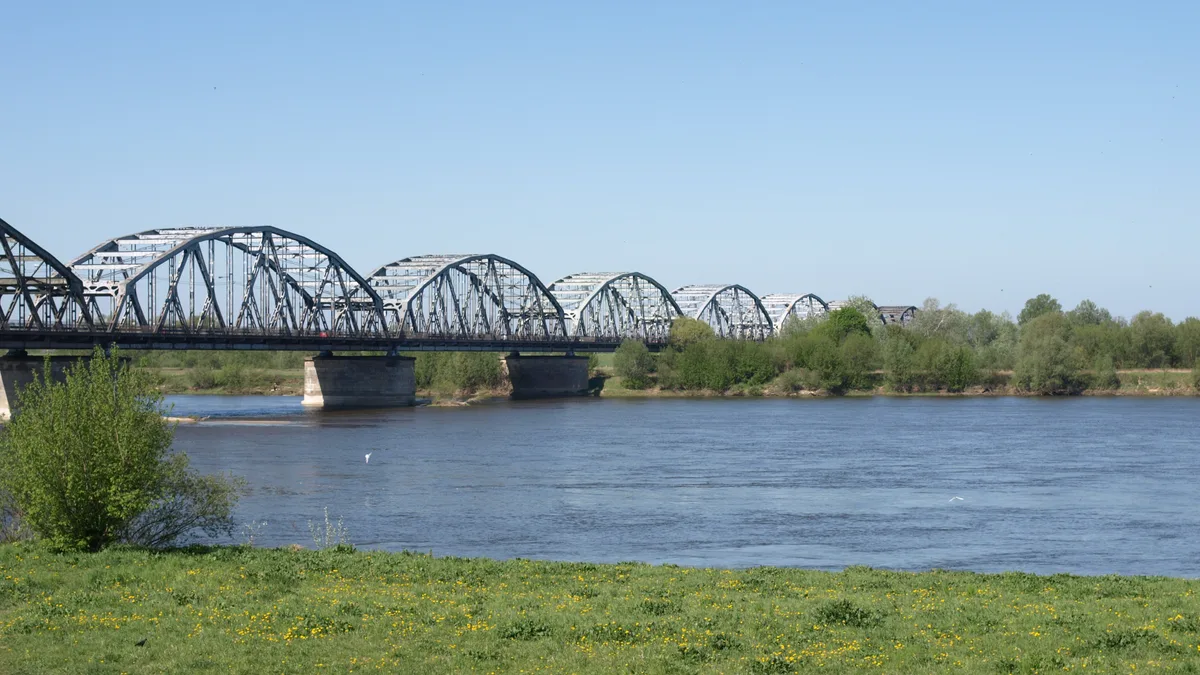 Bronisław Malinowski Bridge in Poland