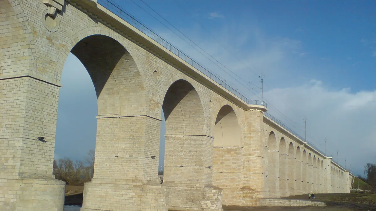 Bolesławiec Railway Viaduct in Poland