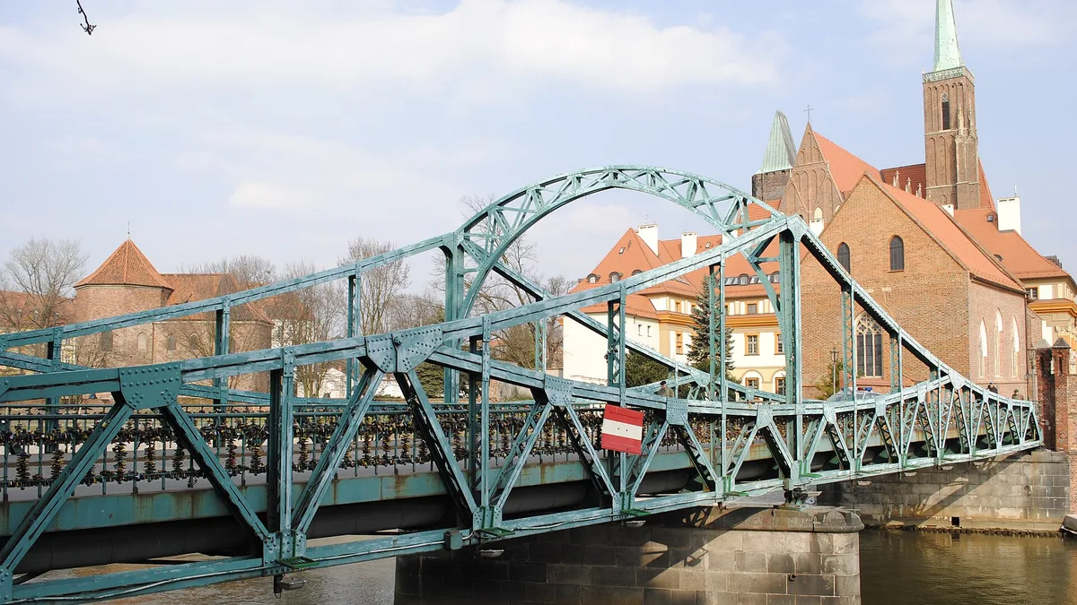 Tumski Bridge in Poland