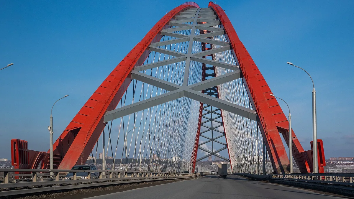 Bugrinsky Bridge in Russia