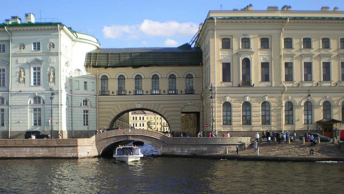 Hermitage Bridge in Russia