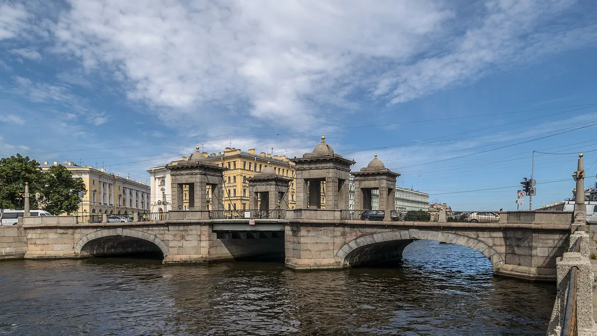 Lomonosov Bridge in Russia