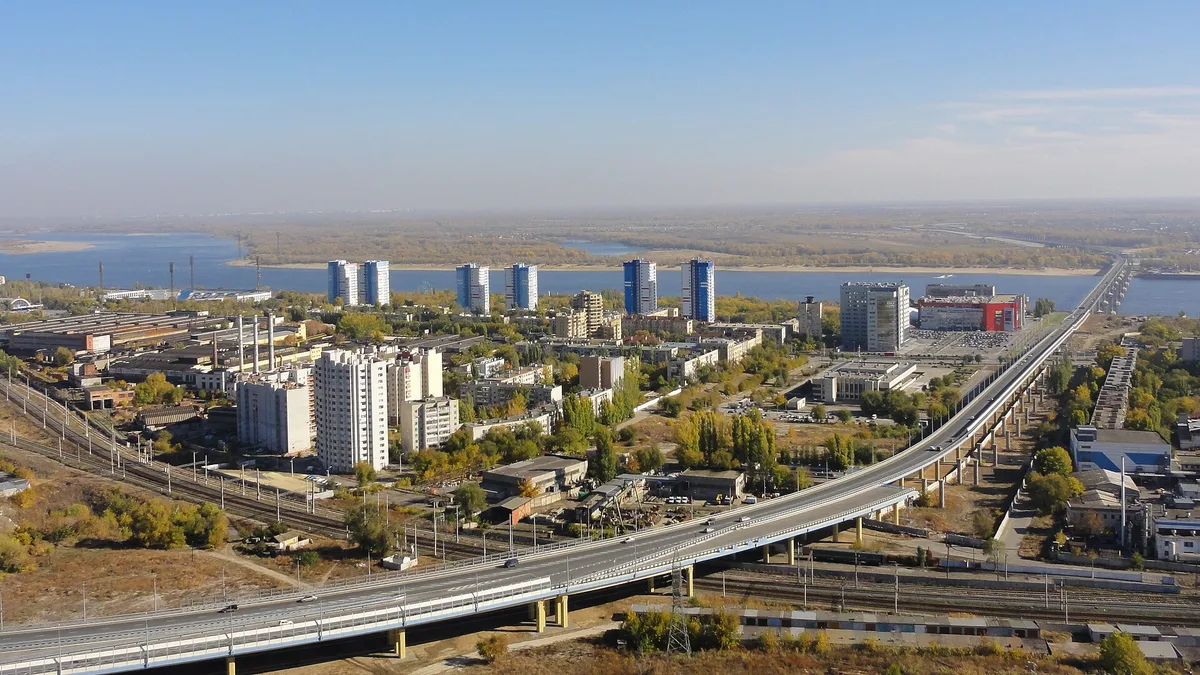 Volgograd Bridge in Russia