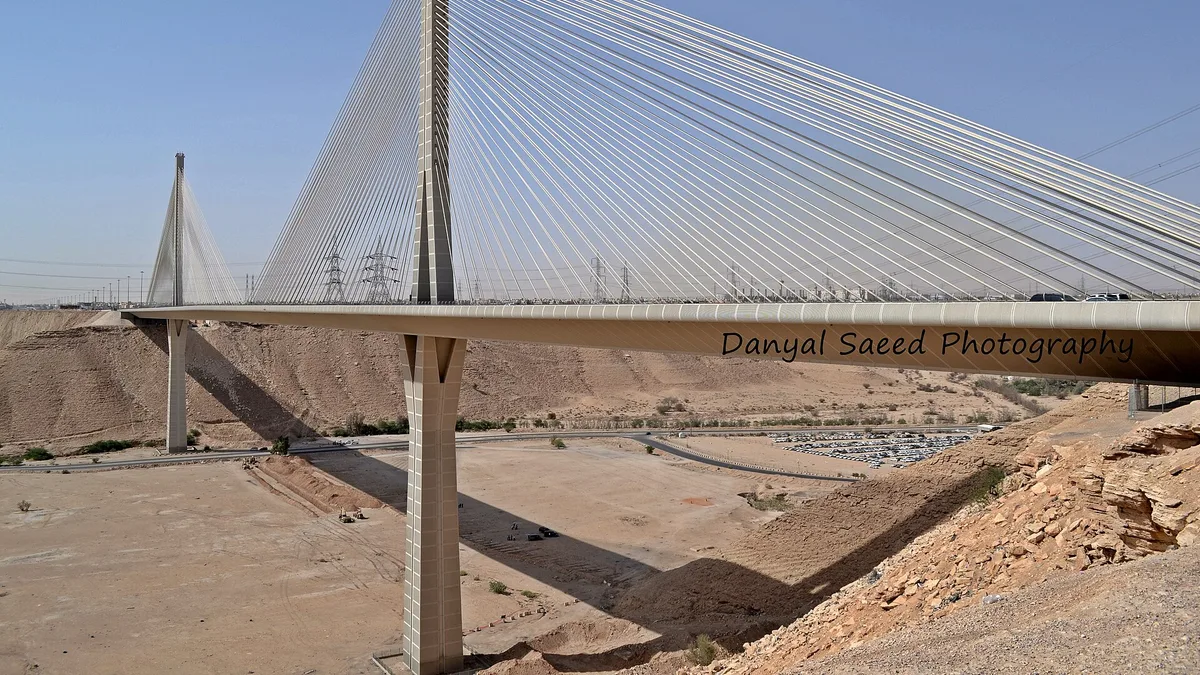 Wadi Laban Bridge in Saudi Arabia