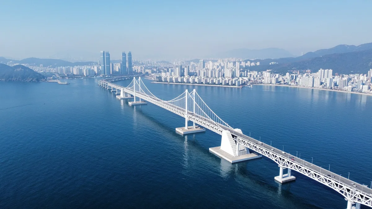 Gwangan Bridge in South Korea