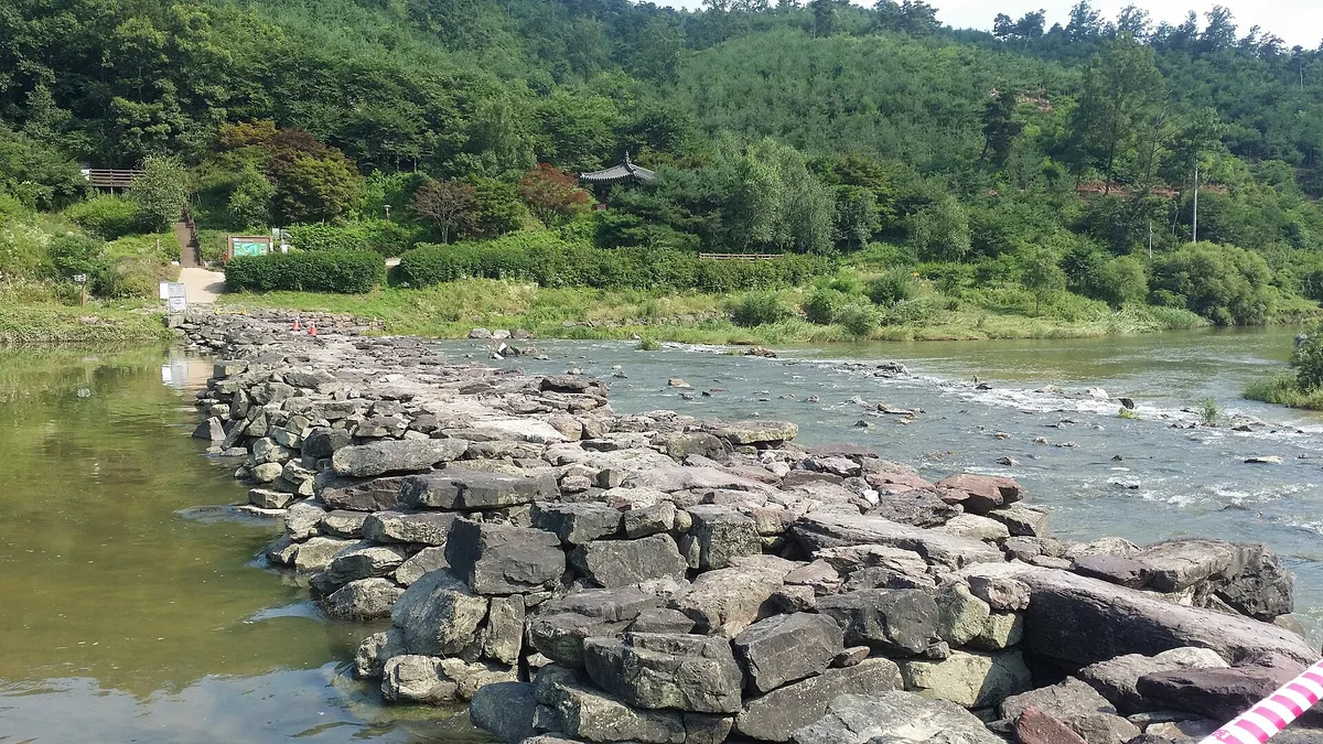 Jincheon Nongdari Bridge in South Korea