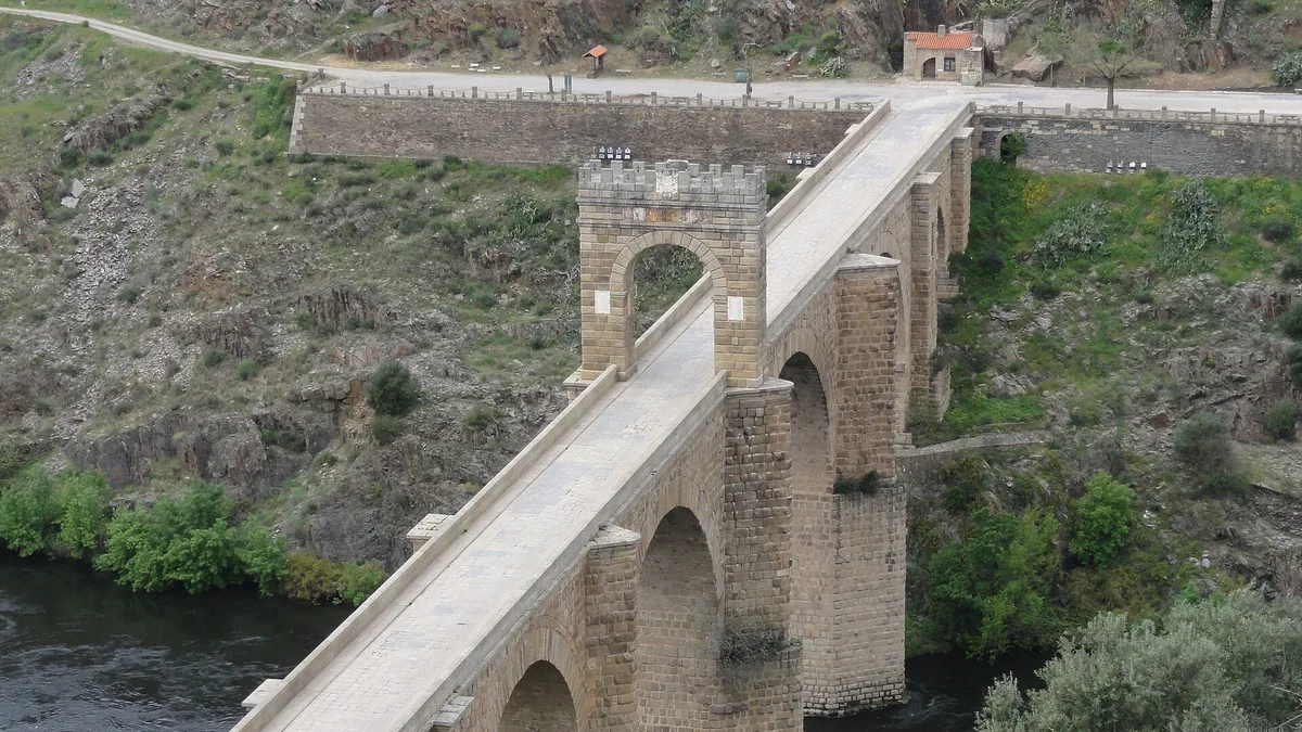 Alcántara Bridge in Spain