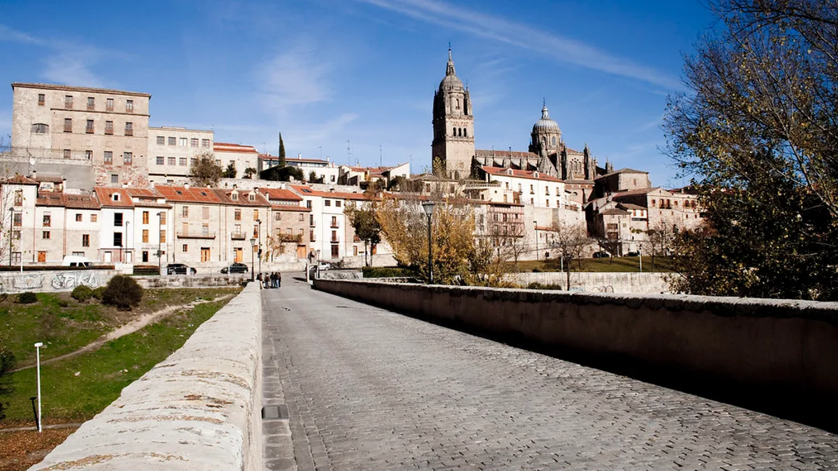 Puente Romano de Salamanca in Spain
