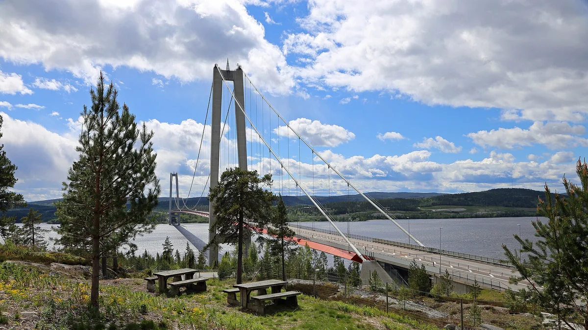 Höga Kusten Bridge in Sweden