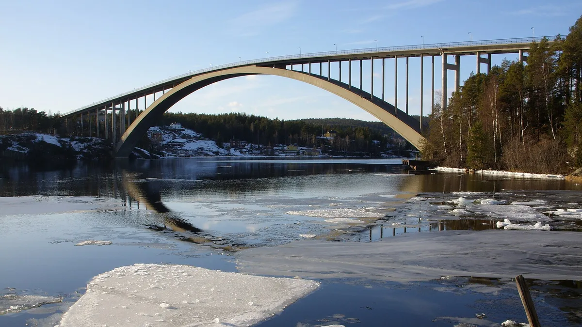 Sandö Bridge in Sweden