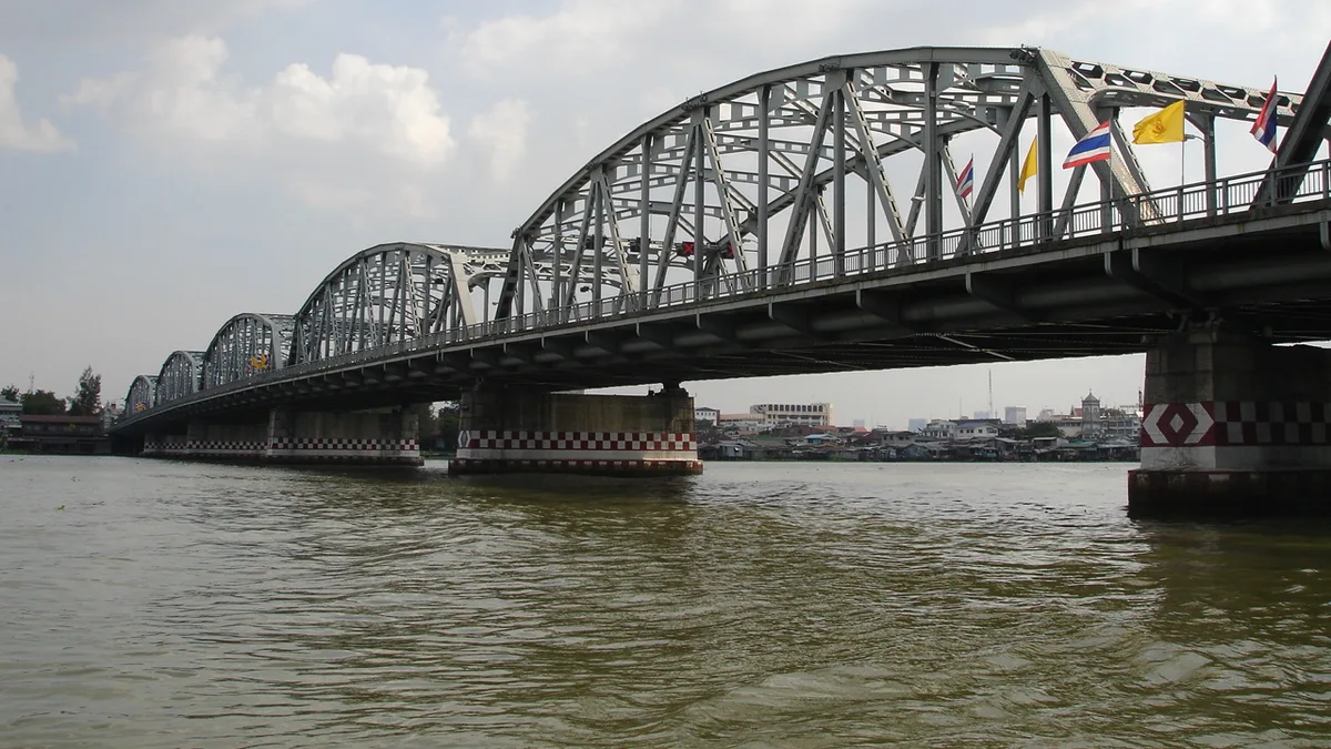 Krung Thon Bridge in Thailand