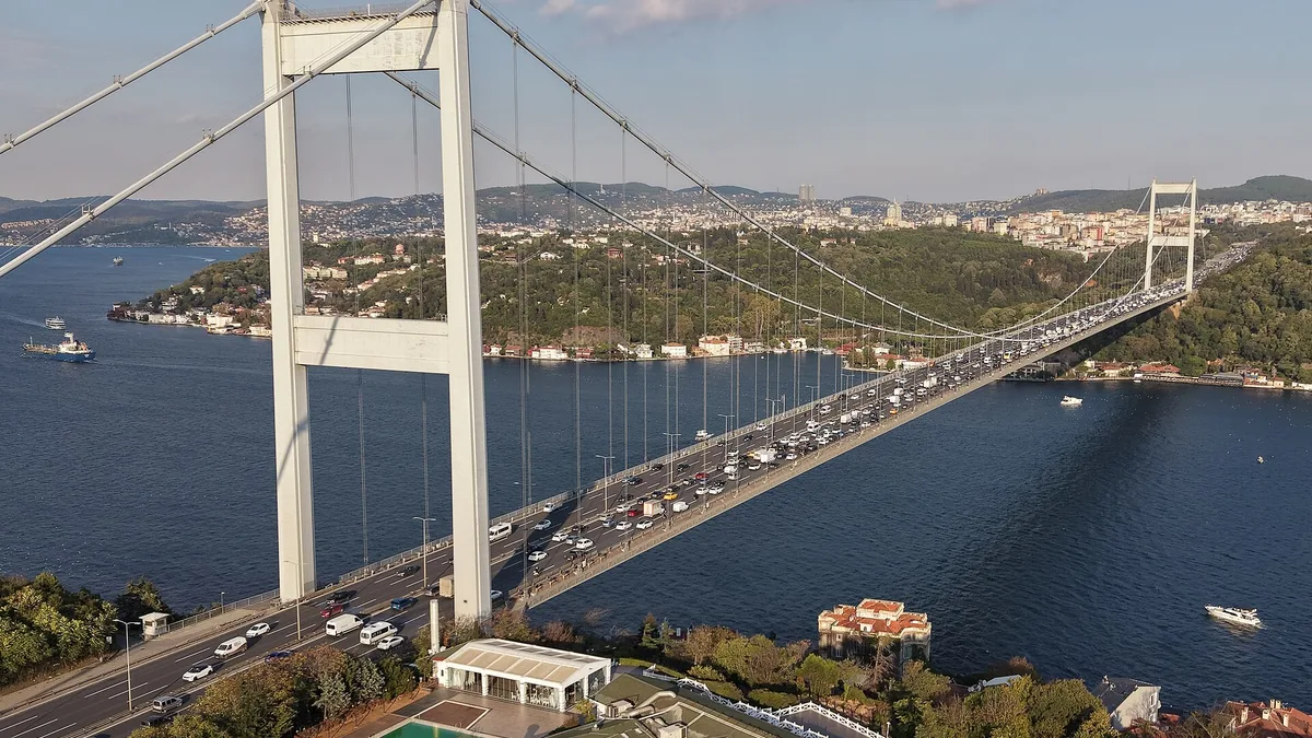 Fatih Sultan Mehmet Bridge in Turkey