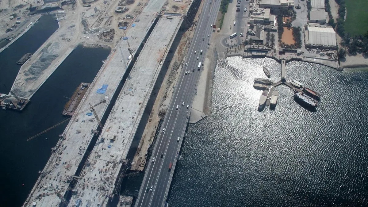 Al Garhoud Bridge in United Arab Emirates