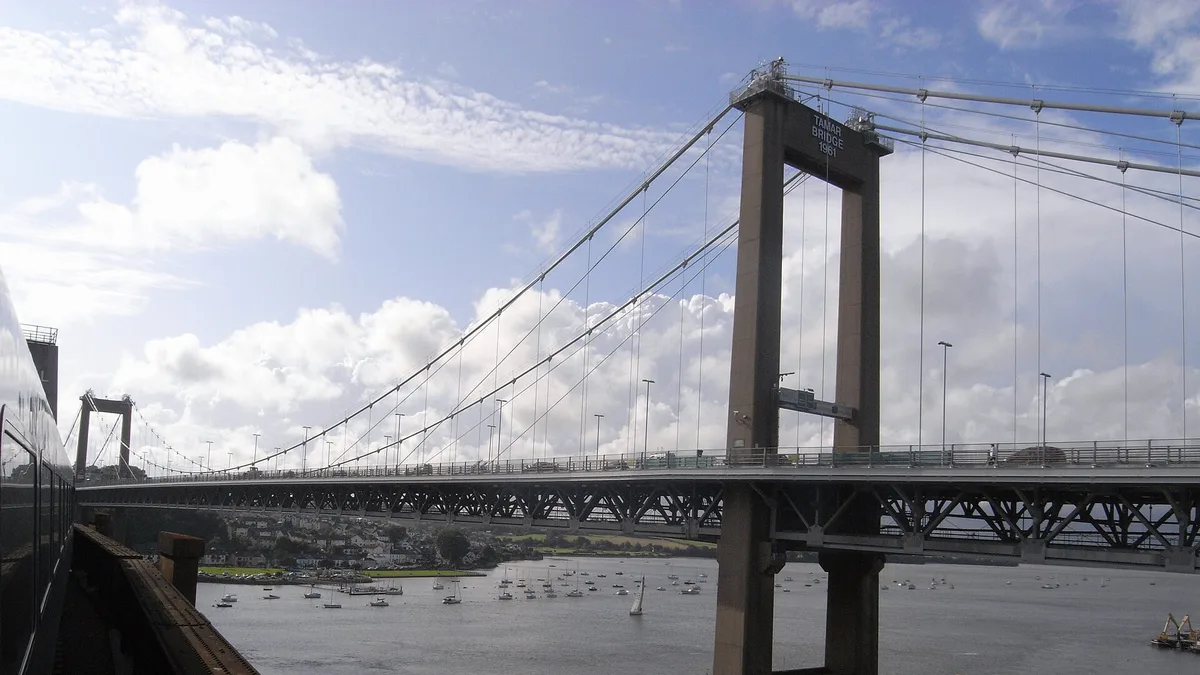 Tamar Bridge in United Kingdom