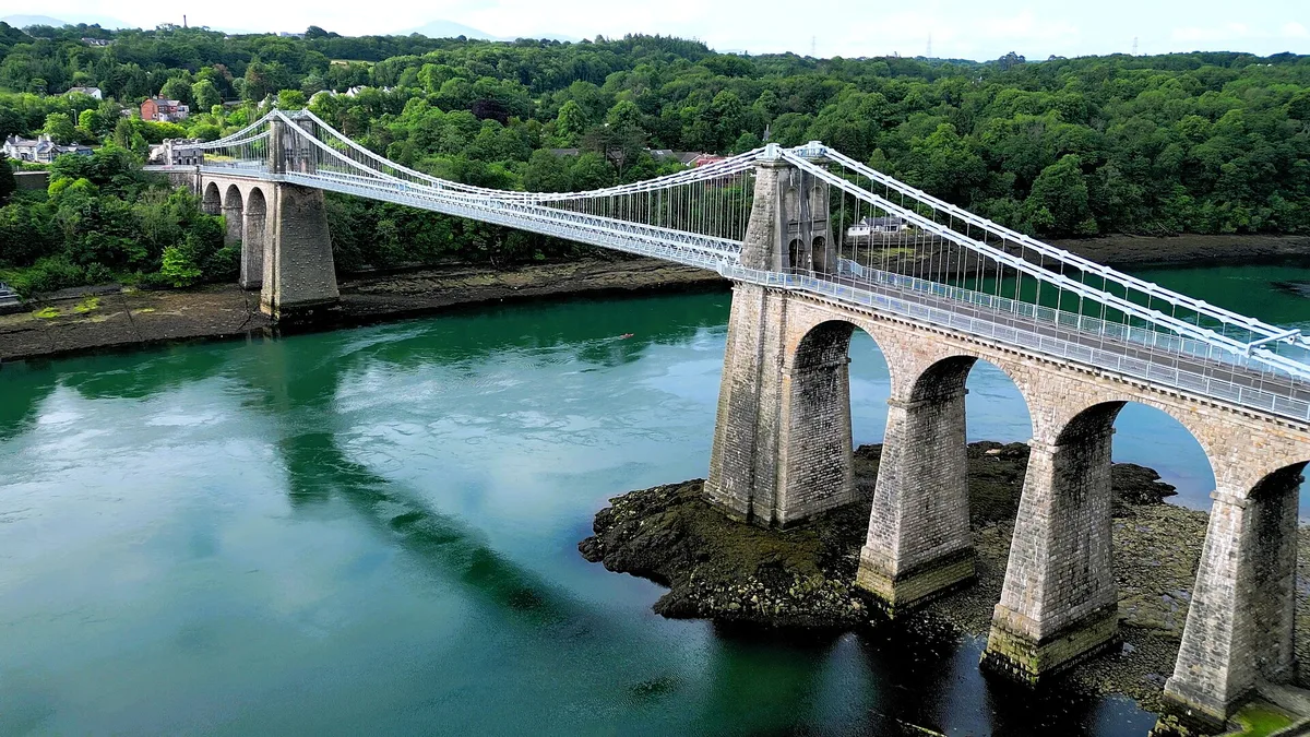 Menai Suspension Bridge in United Kingdom