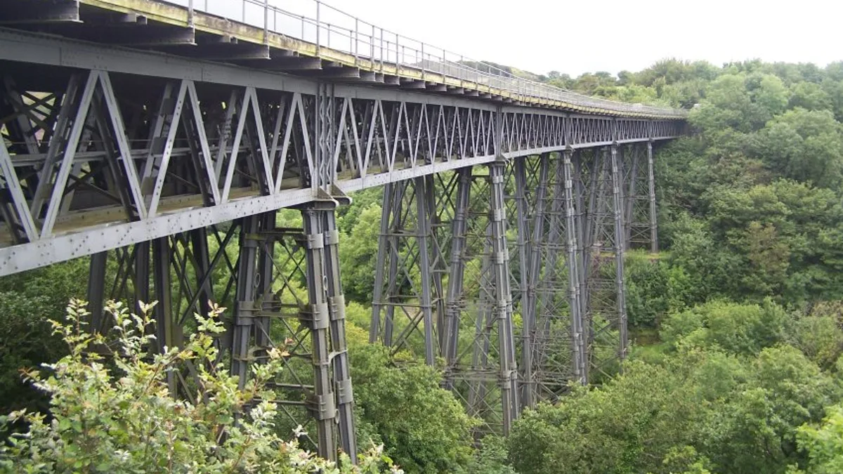 Meldon Viaduct in United Kingdom
