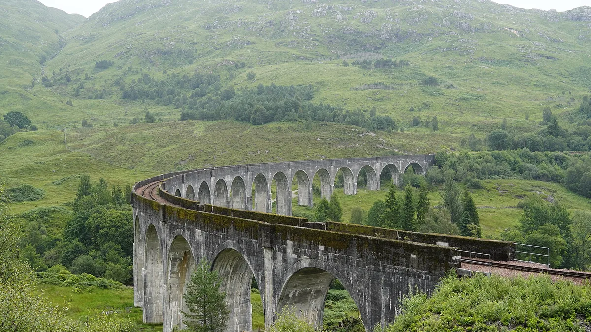 Glenfinnan Viaduct in United Kingdom