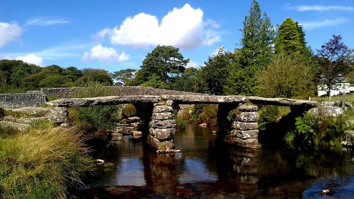 Postbridge Clapper Bridge in United Kingdom