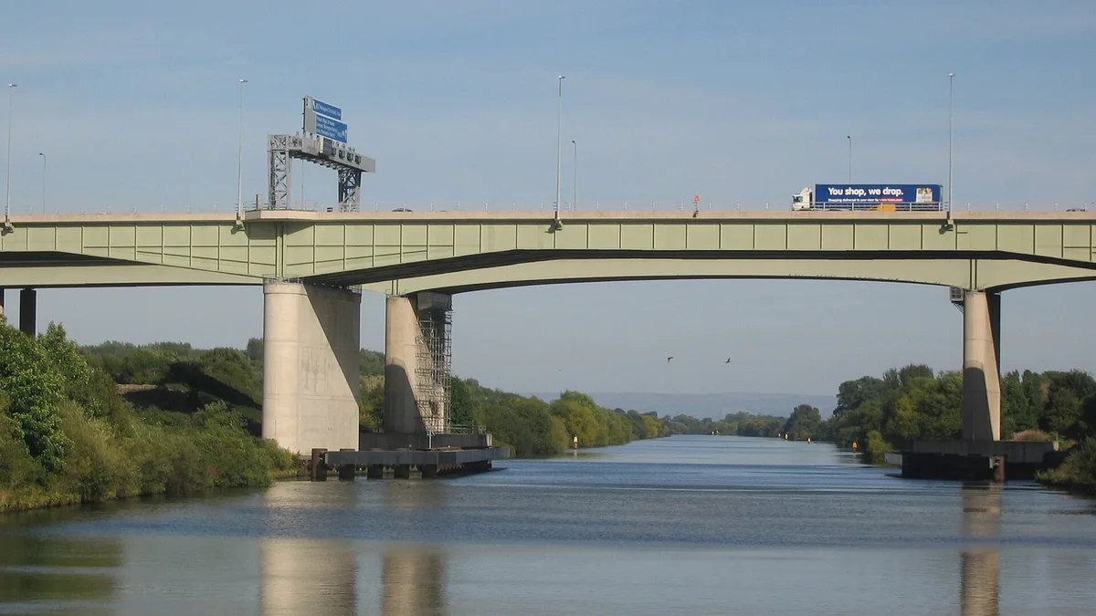 Thelwall Viaduct in United Kingdom