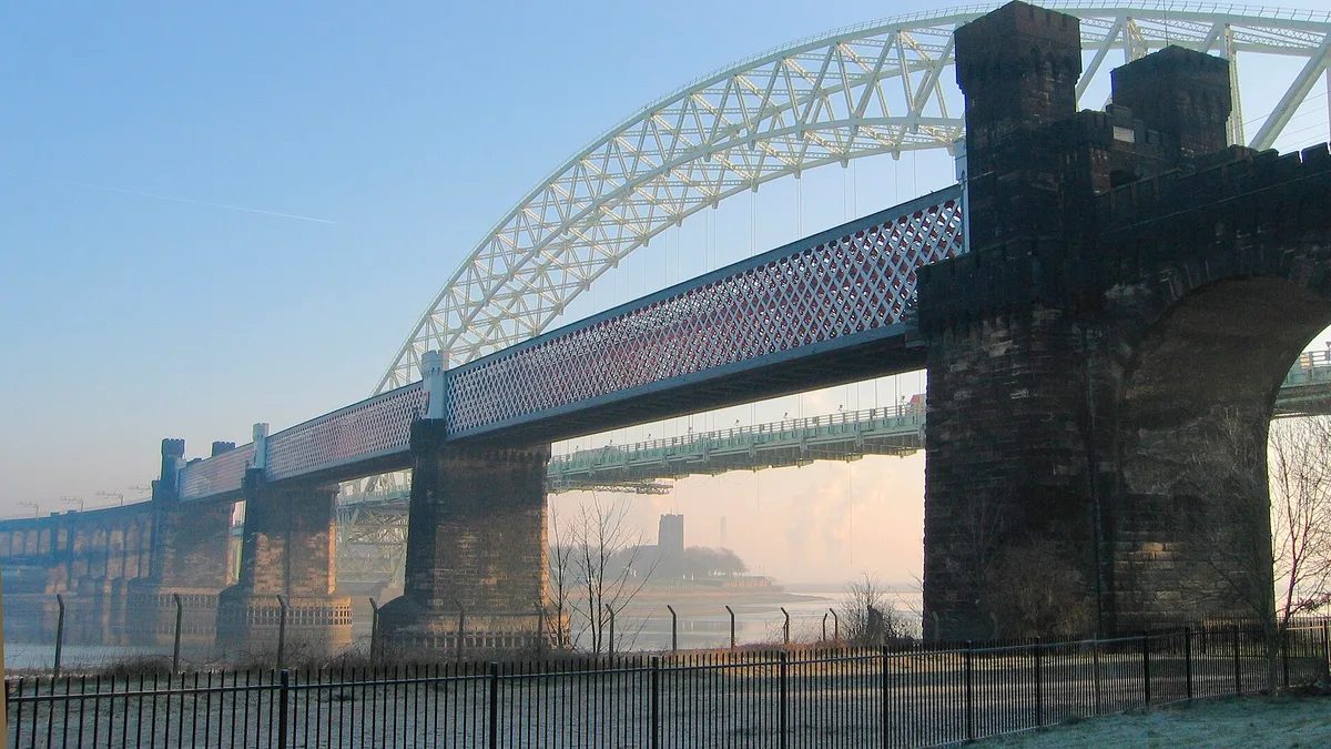 Runcorn Railway Bridge in United Kingdom