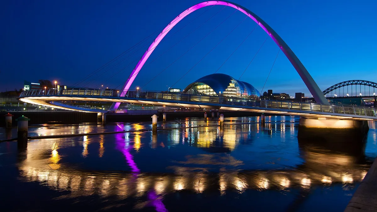 Gateshead Millennium Bridge in United Kingdom