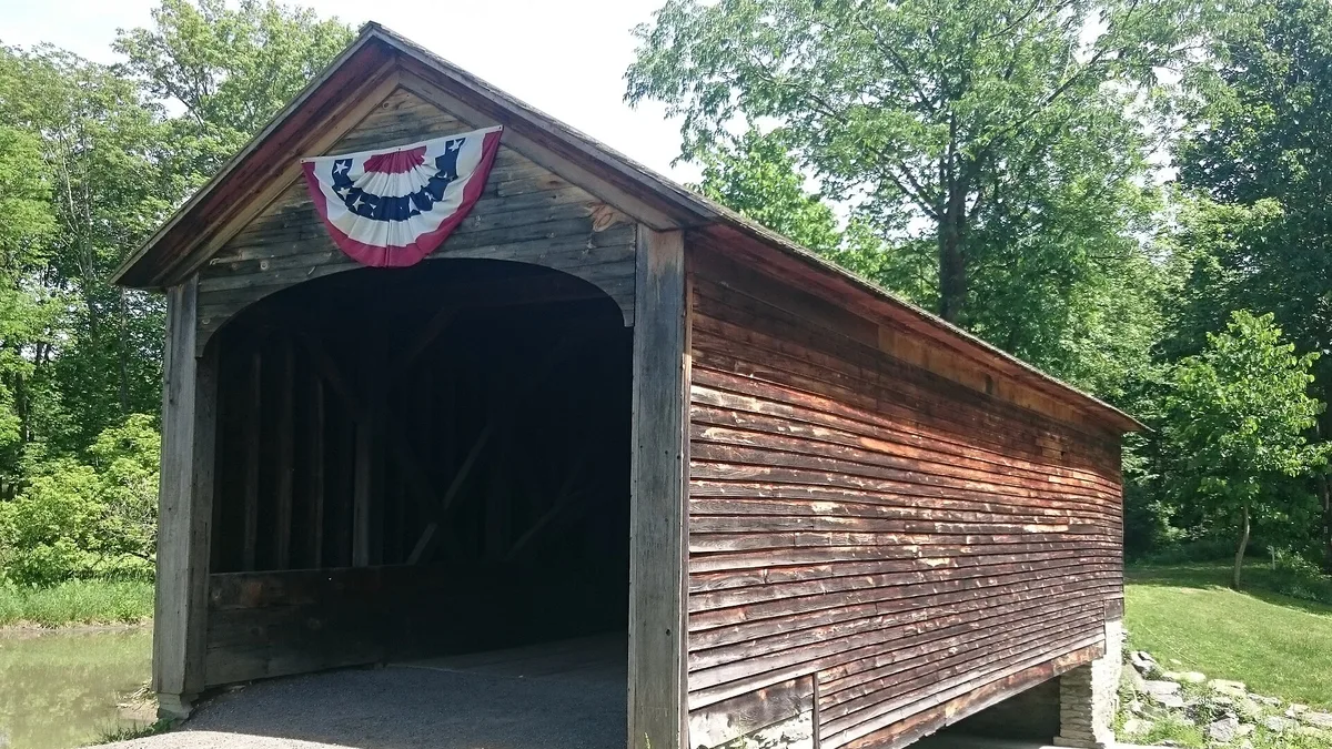 Hyde Hall Covered Bridge in United States