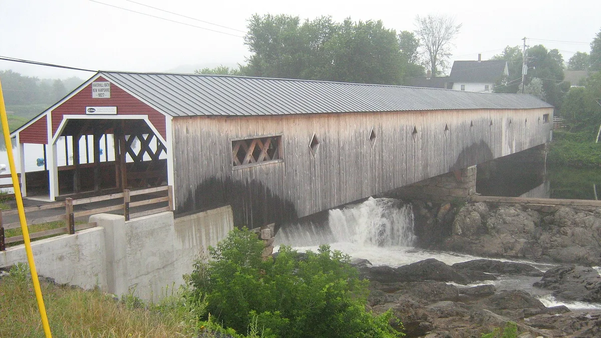 Haverhill-Bath Covered Bridge in United States