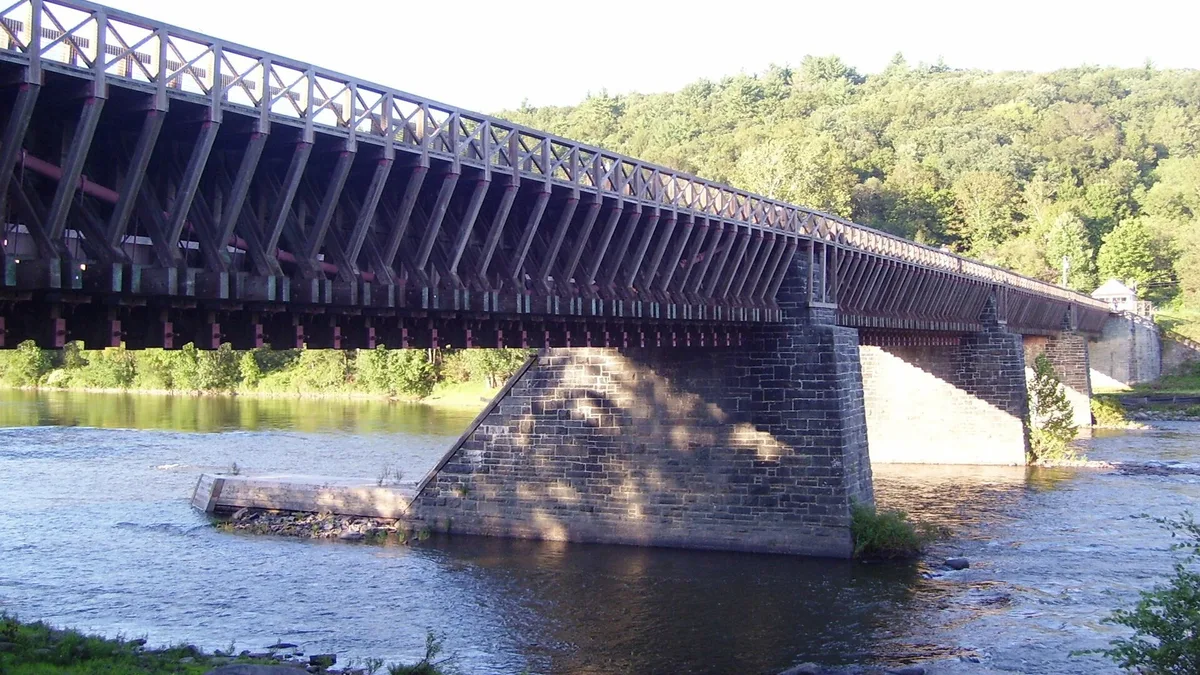 Roebling's Delaware Aqueduct in United States