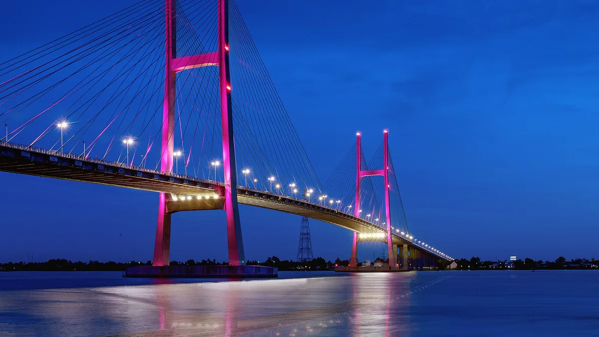 Cao Lãnh Bridge in Vietnam