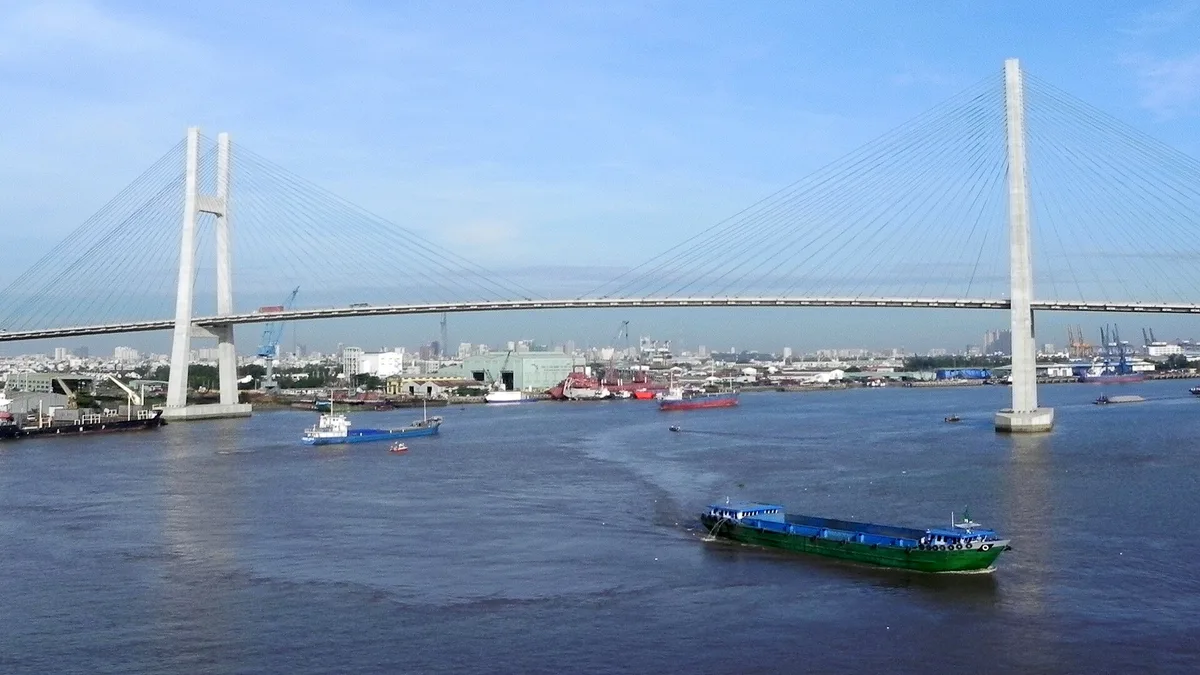 Phú Mỹ Bridge in Vietnam