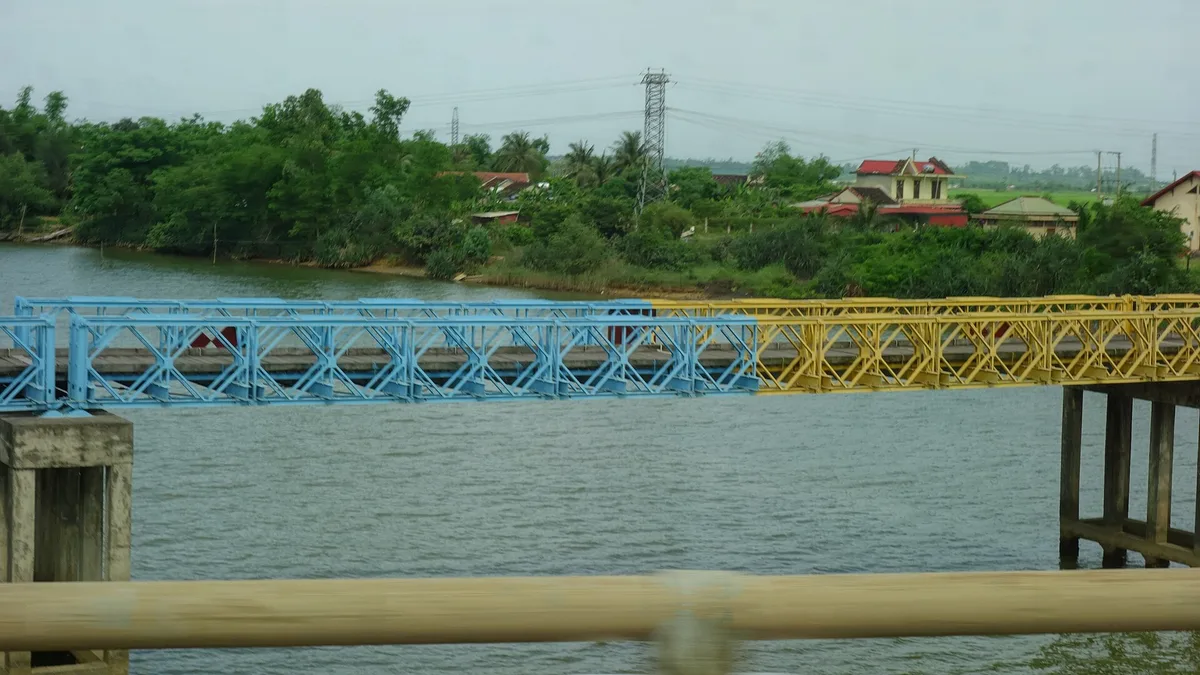 Hiền Lương Bridge in Vietnam